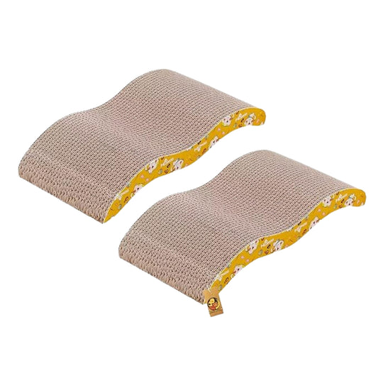 Foodie Puppies Corrugated Breaker Scratcher for Cats & Kittens, Pack of 2