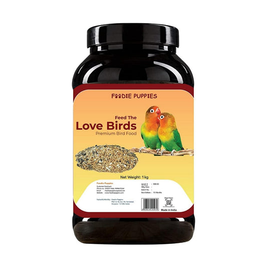Foodie Puppies Lovebird Seeds - 1Kg | Suitable for All Types of Birds