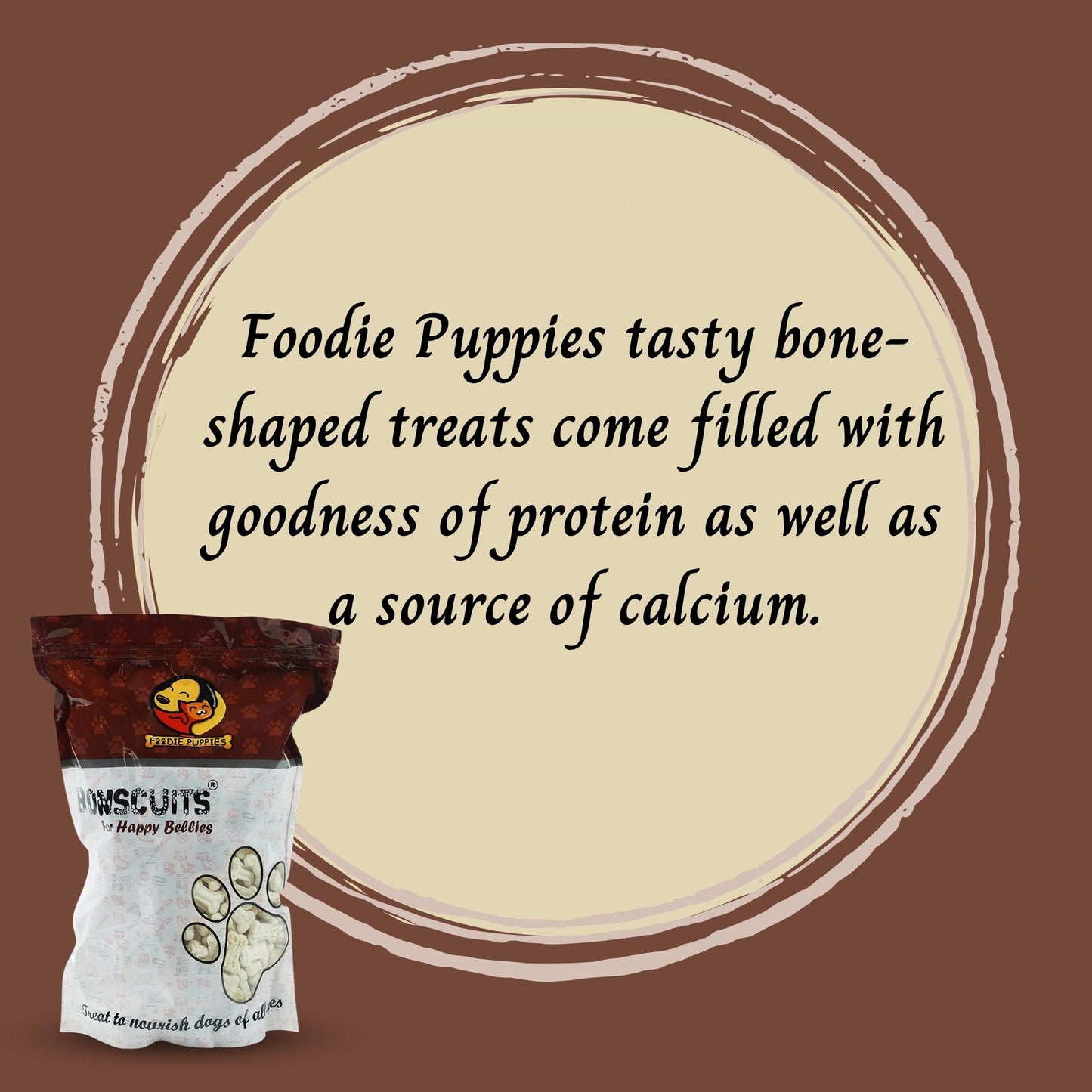 Foodie Puppies Crunchy Milk Biscuits for Dogs & Puppies - 5Kg