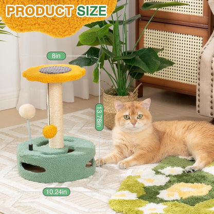 Foodie Puppies Interactive Cat Scratching Toy - (Flower Pole Cat Tree)