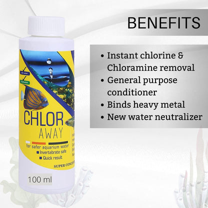 Aquatic Remedies Chlor Away - 100ml | Water Conditioner