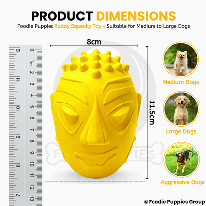 Dog Natural Latex Rubber Squeaky Toy - Buddy Squeaky Toy