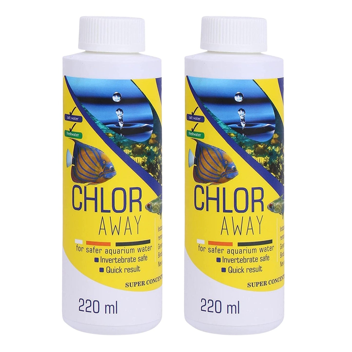 Aquatic Remedies Chlor Away - 220ml (Pack of 2) | Water Conditioner