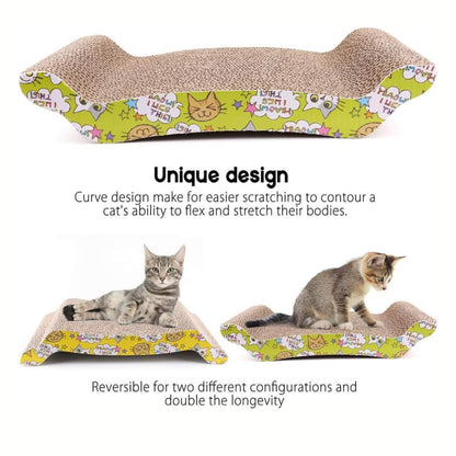 Foodie Puppies Corrugated Bridge Scratcher for Cats & Kittens, Pack of 2
