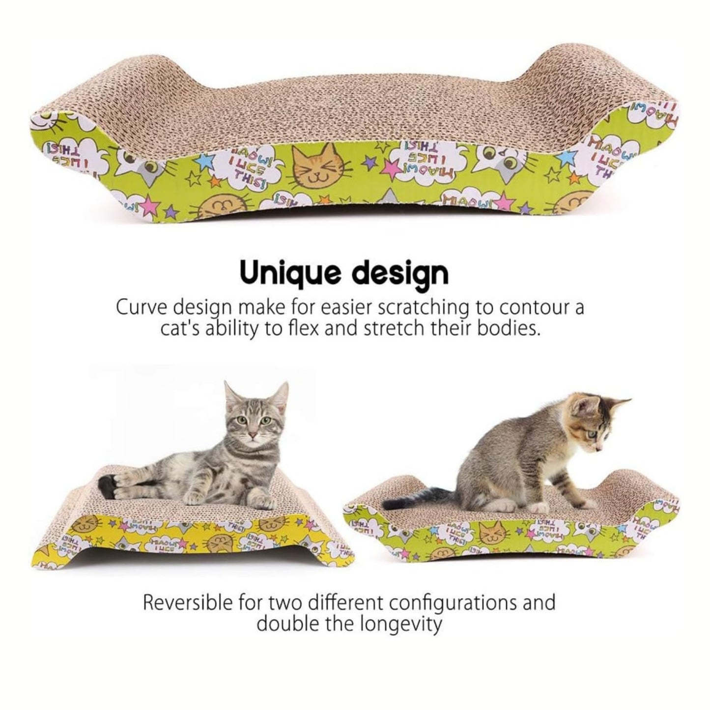 Foodie Puppies Corrugated Bridge Scratcher for Cats & Kittens
