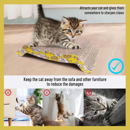 Foodie Puppies Corrugated Bridge Scratcher for Cats & Kittens