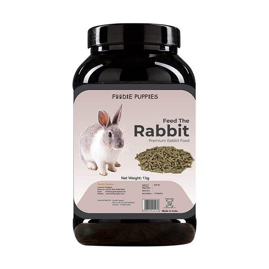 Foodie Puppies Premium Rabbit Food Pellets Highly Nutritious Diet, 1Kg