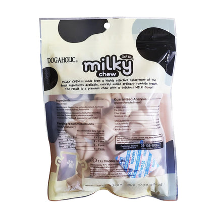 Dogaholic Milky Chew Knotted Bone 15in1 Dog Treat, Pack of 2