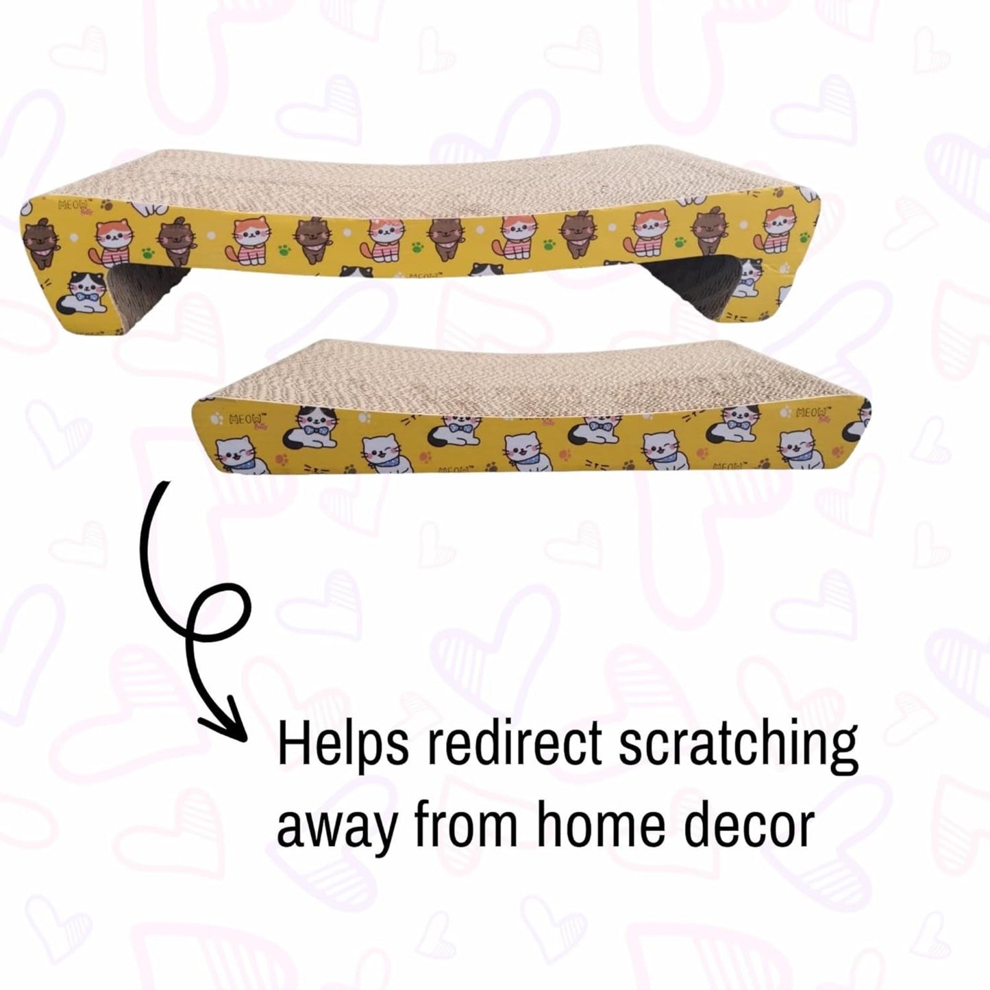 Foodie Puppies Corrugated Pull-Out Scratcher for Cats & Kittens