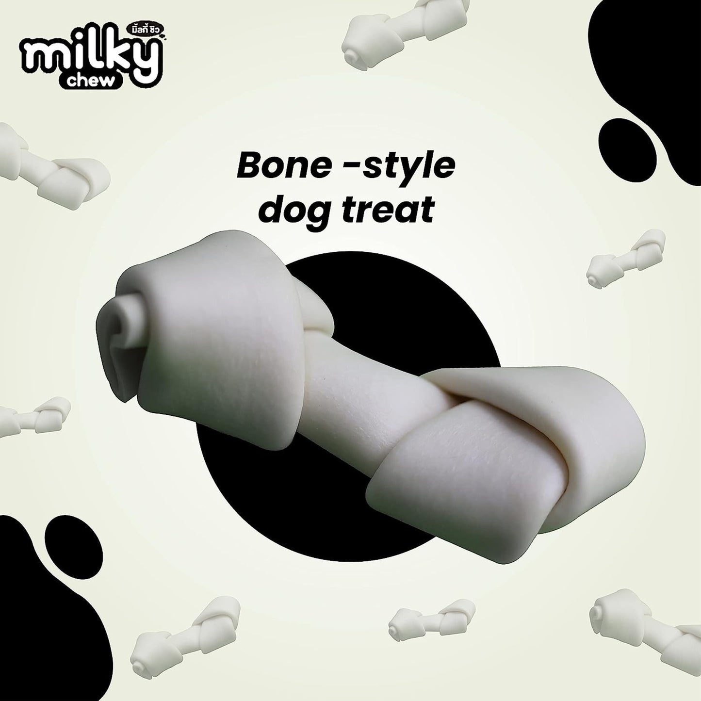 Dogaholic Milky Chew Knotted Bone 15in1 Dog Treat, Pack of 2