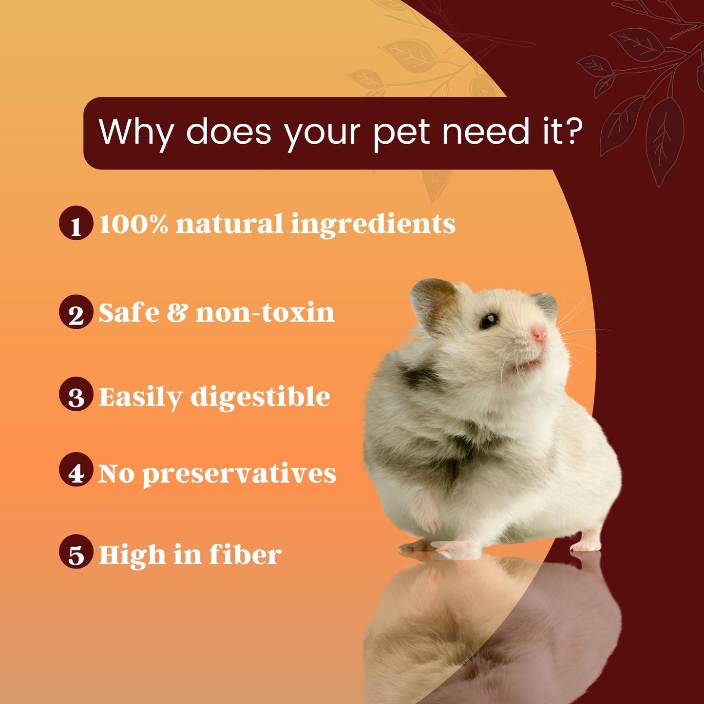 Foodie Puppies Hamster Food Pellets Highly Nutritious Diet, 1Kg