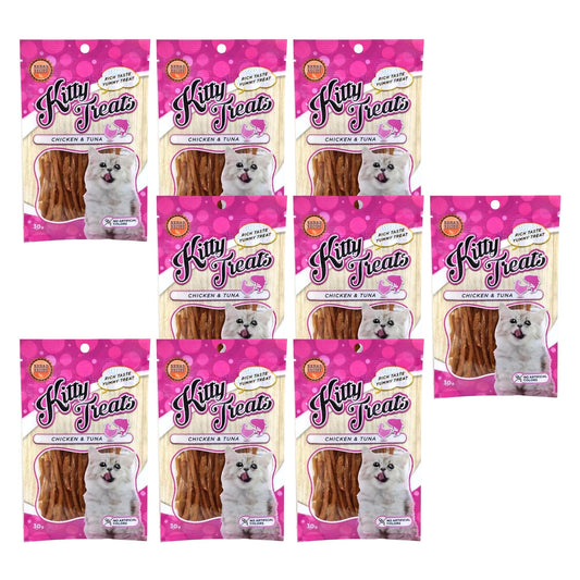 Kitty Treats Chicken & Tuna for Cat & Kittens - 30gm, Pack of 9