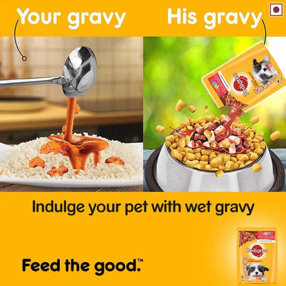Pedigree Puppy Wet Food, Chicken and Liver Chunks in Gravy, Pack of 30