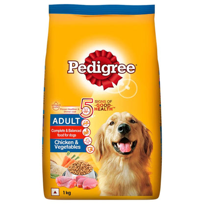 Pedigree Adult Dry Dog Food - Chicken & Vegetables, 1Kg