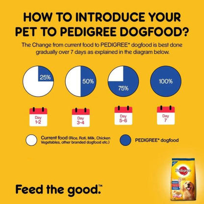 Pedigree Adult Dry Dog Food - Chicken & Vegetables, 15Kg