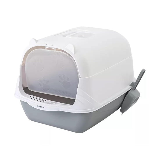 Foodie Puppies Dome Cat Litter Tray with Scooper for Cats & Kittens