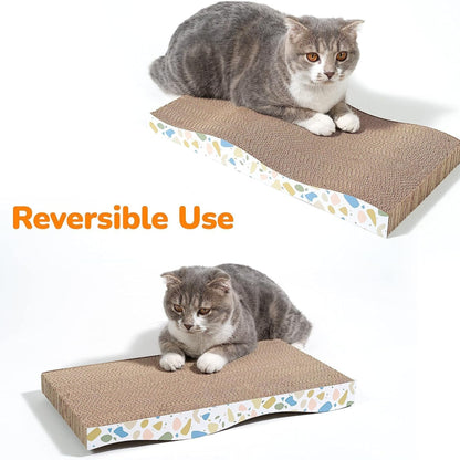 Foodie Puppies Corrugated Bumpy Road Scratcher for Cats, Pack of 2