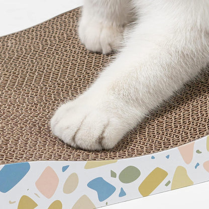 Foodie Puppies Corrugated Bumpy Road Scratcher for Cats, Pack of 2