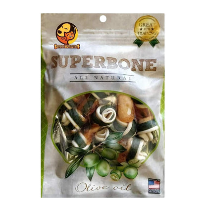 SuperBone All Natural Olive Oil Knotted Dog Treat - Pack of 1