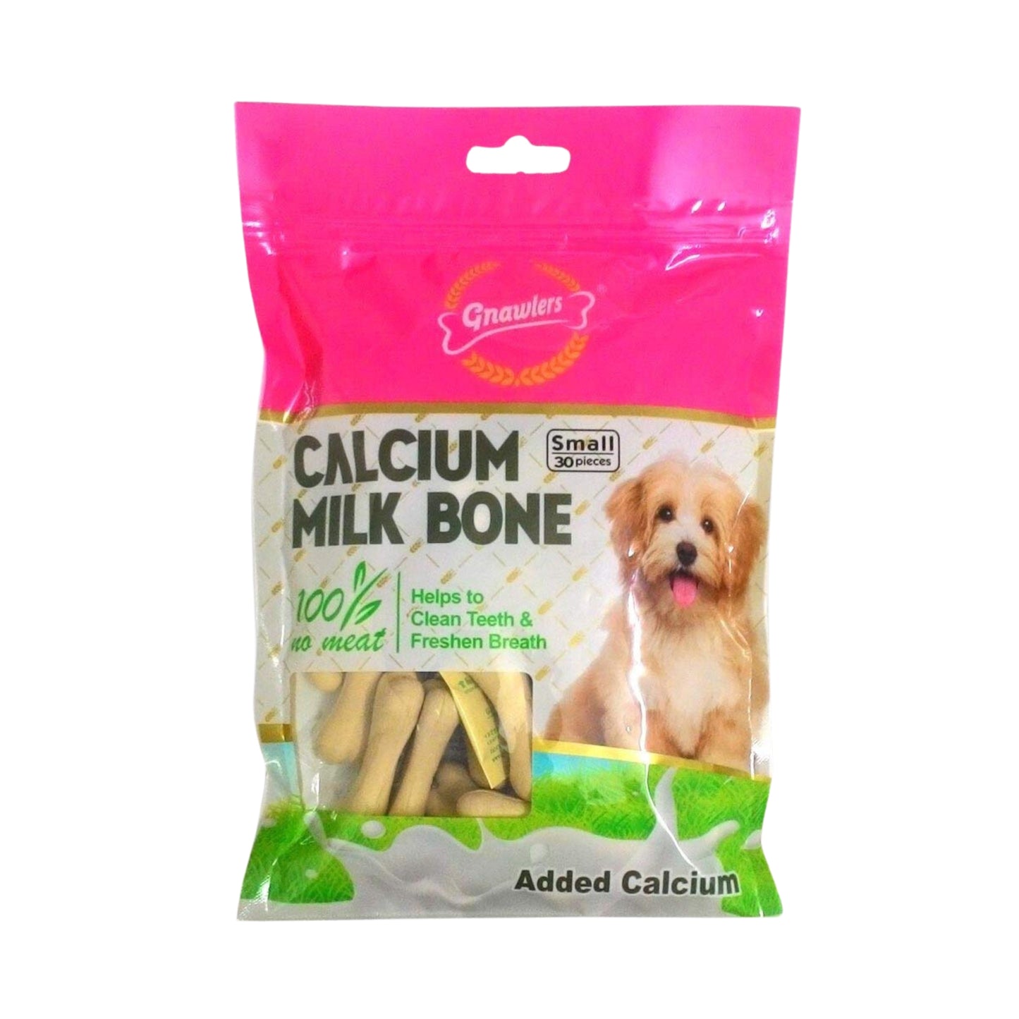 Gnawlers Calcium Milk Bones Dog Treats 30in1 (Small)
