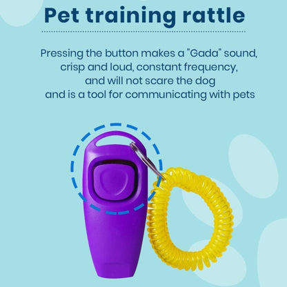 Foodie Puppies 2-in-1 Pet Training Clicker and Whistle, Color May Vary
