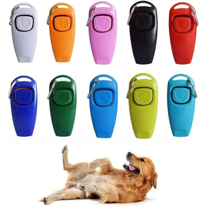 Foodie Puppies 2-in-1 Pet Training Clicker and Whistle, Color May Vary