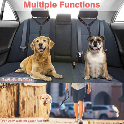 Foodie Puppies Car Headrest Seatbelts Bungee Dog Harness Leash