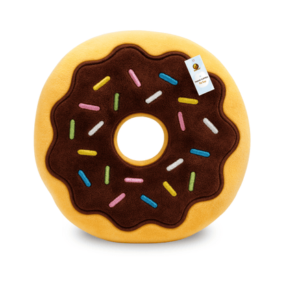 Soft Cotton-Filled Sprinkle Doughnut Plush Toy For Dog