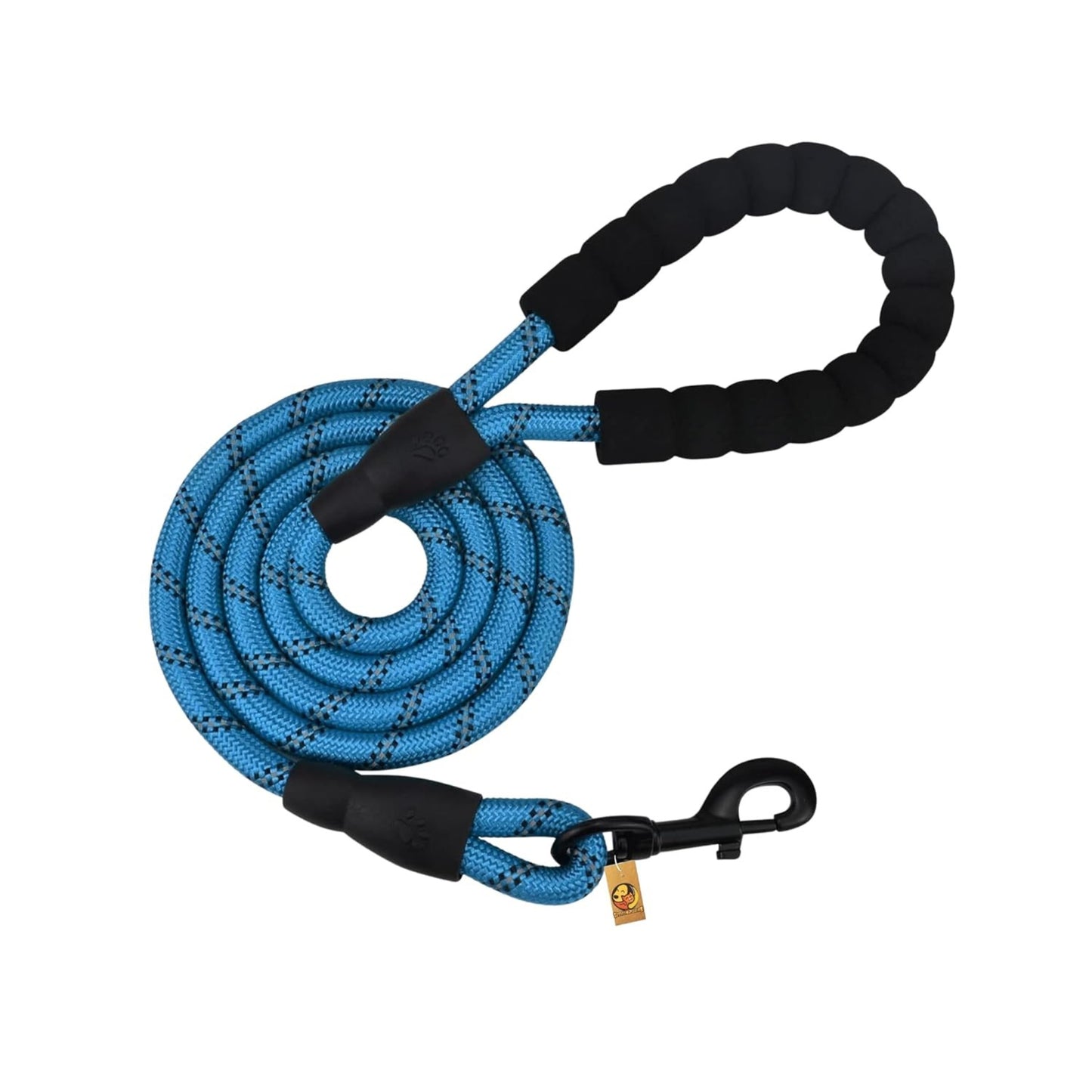 Foodie Puppies Reflective Snug Leash for Small to Medium Dogs, Sky Blue