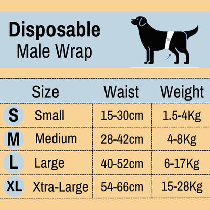 Foodie Puppies Disposable Dog Diapers for Male Dogs - Small