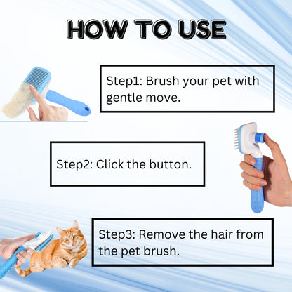 Foodie Puppies Grooming Combo of Massaging Glove & Rectangle-Head Slicker