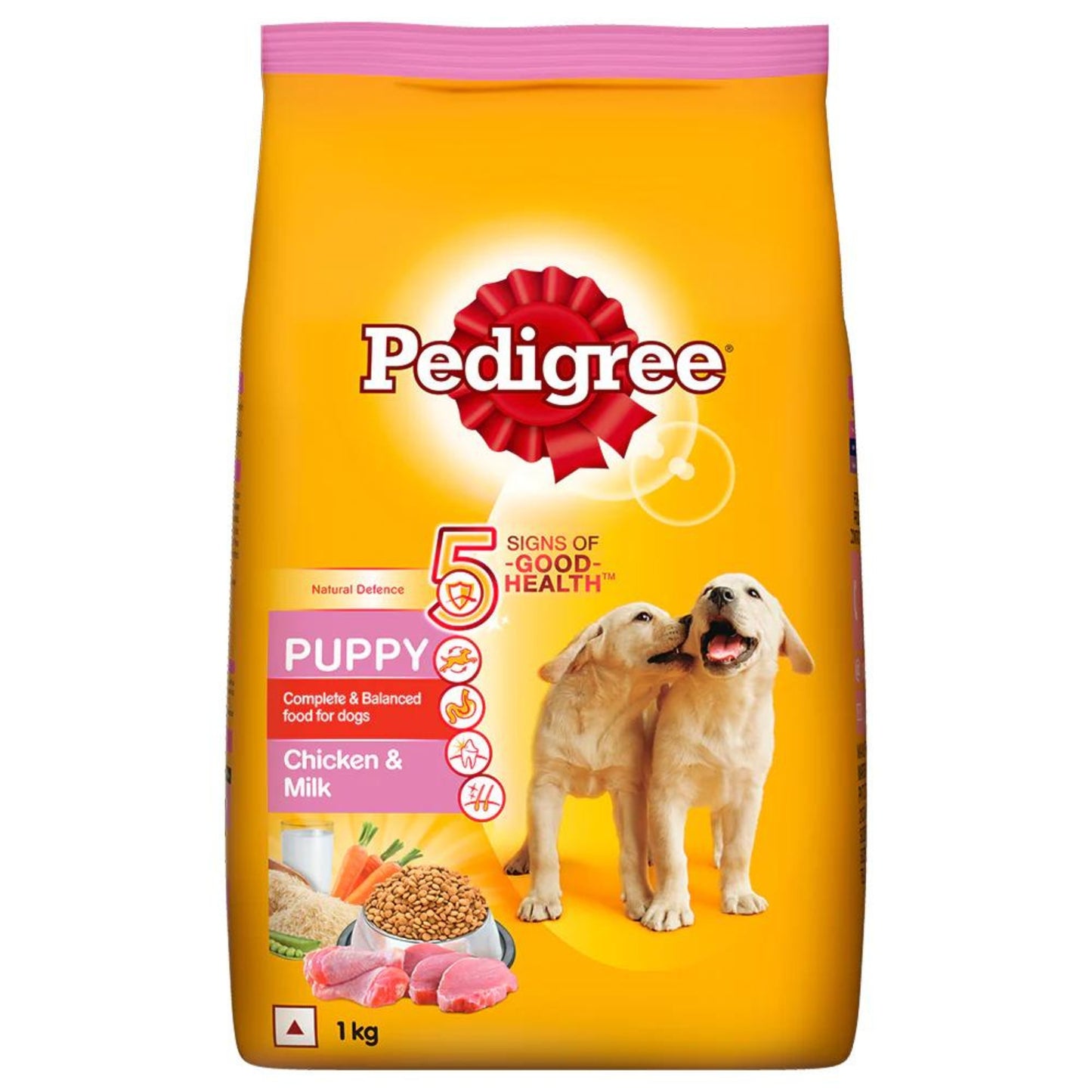 Pedigree Puppy Dry Dog Food - Chicken & Milk, 1Kg