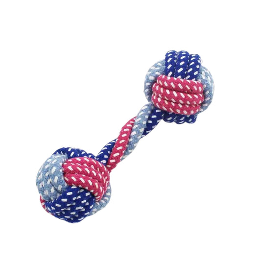 Foodie Puppies Durable Dumbbell-Shaped Rope Chew Toy for Dogs & Puppies