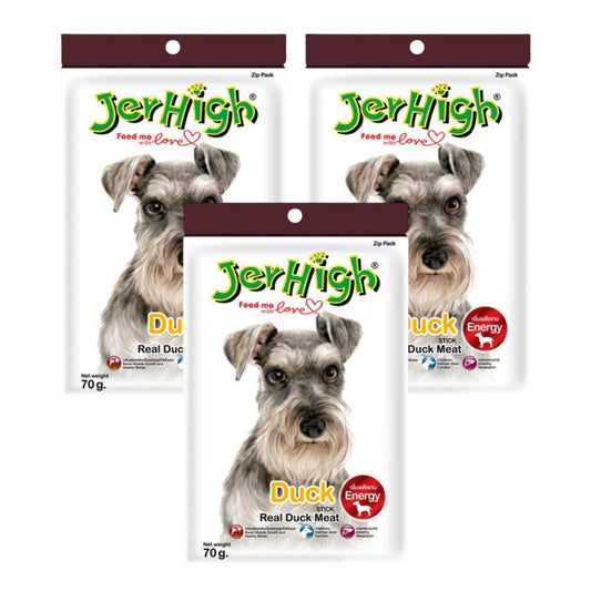 JerHigh Duck Stick Dog Treat with Real Chicken Meat - 70gm, Pack of 3
