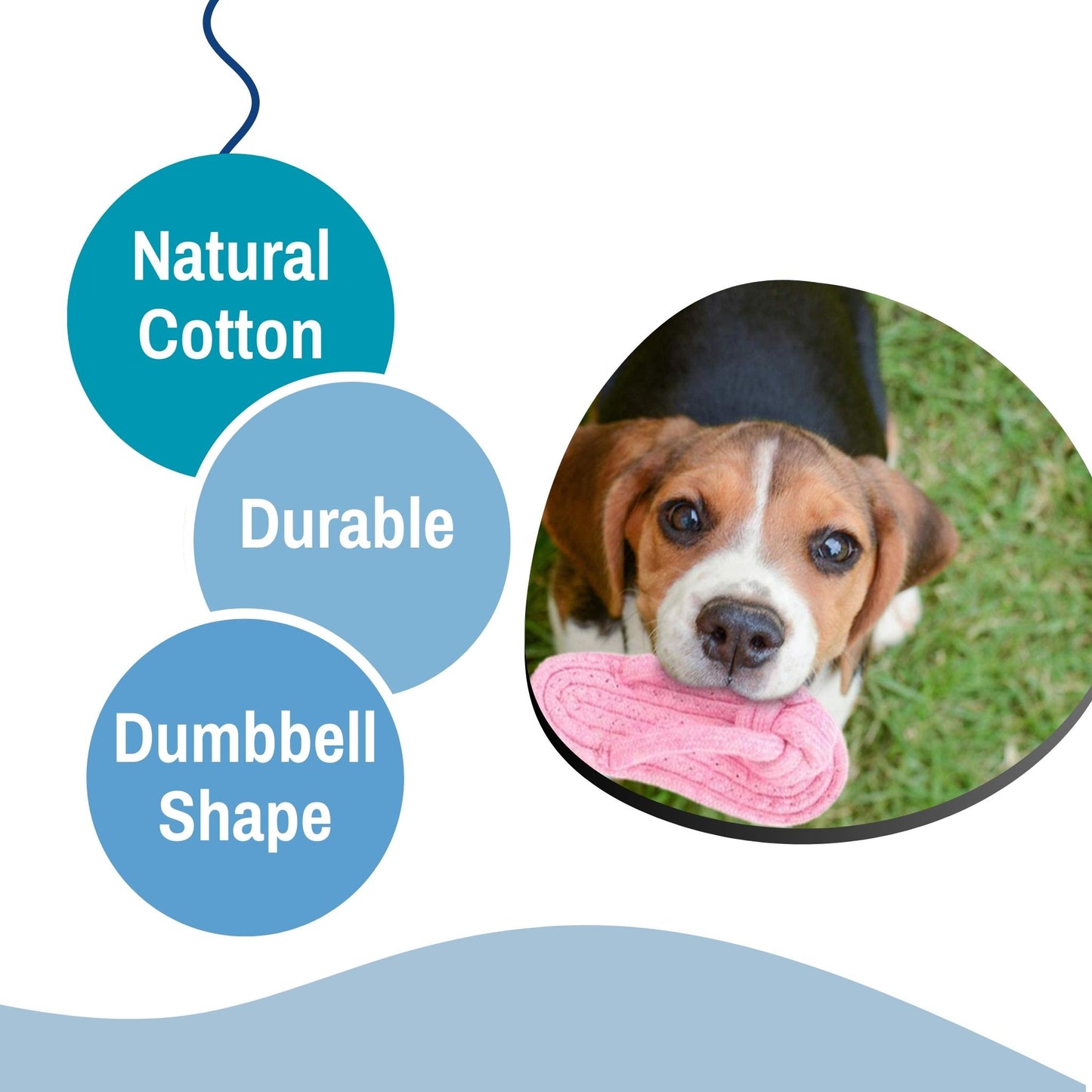 Foodie Puppies Durable Cotton Slipper Rope Chew Toy for Dogs & Puppies