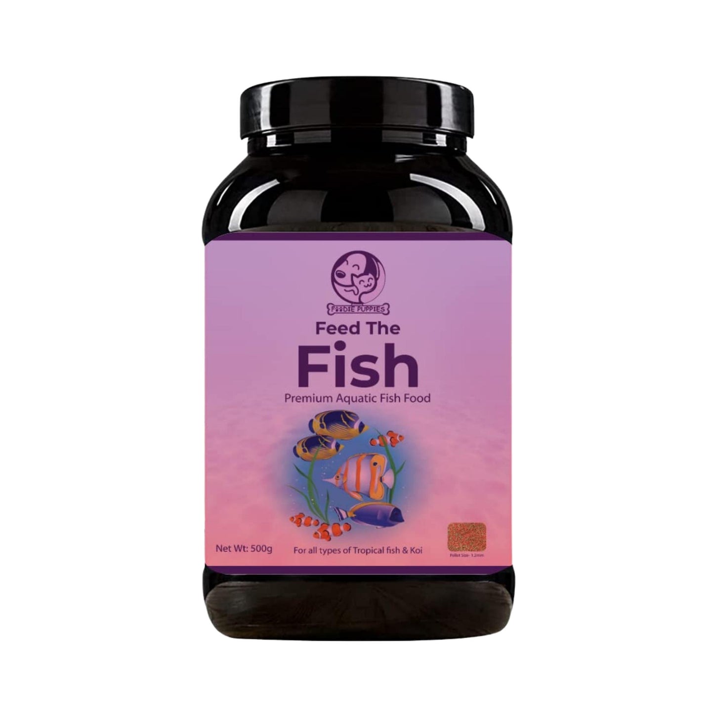 Foodie Puppies Nutritional Fish Food for Growth & Health (1.2mm, 500g)