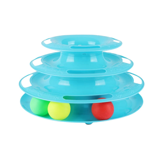 Foodie Puppies Interactive 3-Level Tower of Track for Cats & Kittens