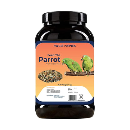 Foodie Puppies Big Parrot Seeds - 1Kg | Suitable for All Type of Birds