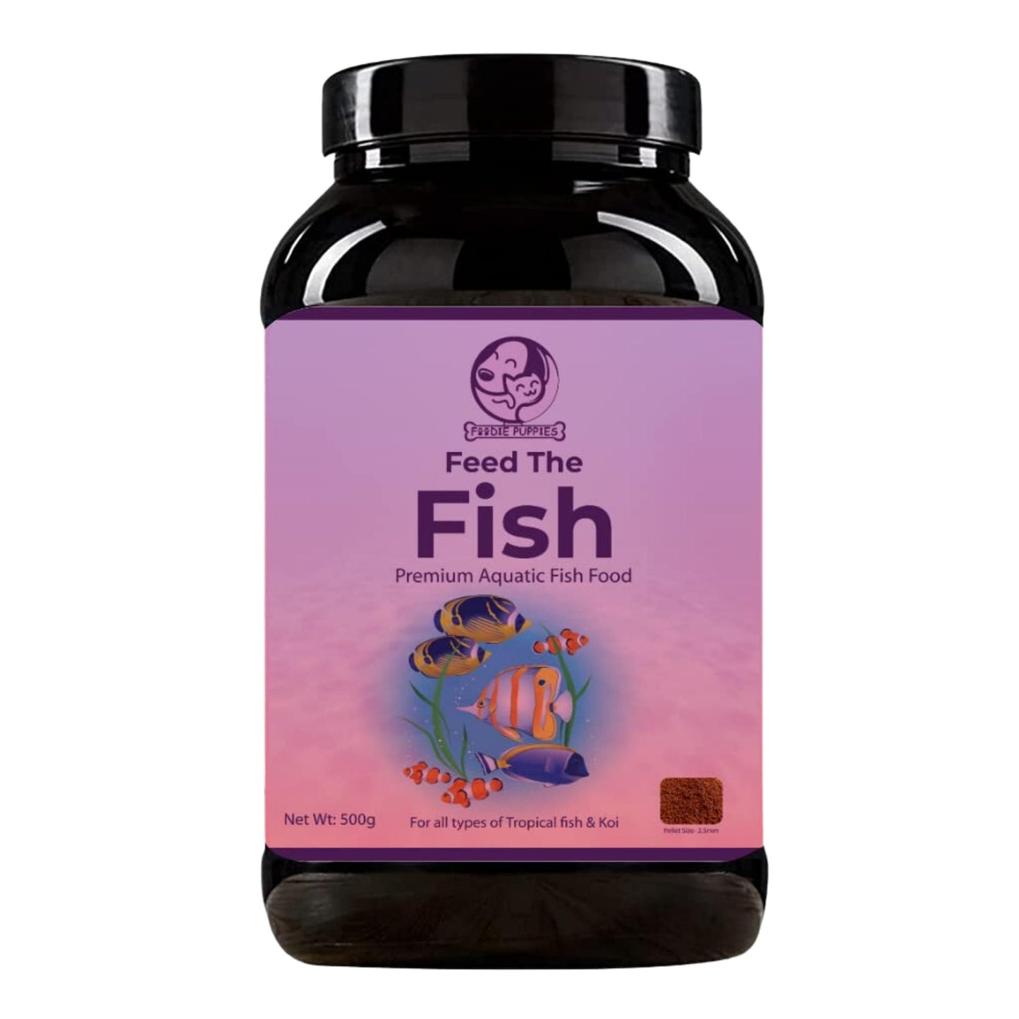 Foodie Puppies Nutritional Fish Food for Growth & Health (2.5mm, 500g)