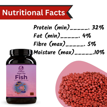 Foodie Puppies Nutritional Fish Food for Growth & Health (2.5mm, 500g)