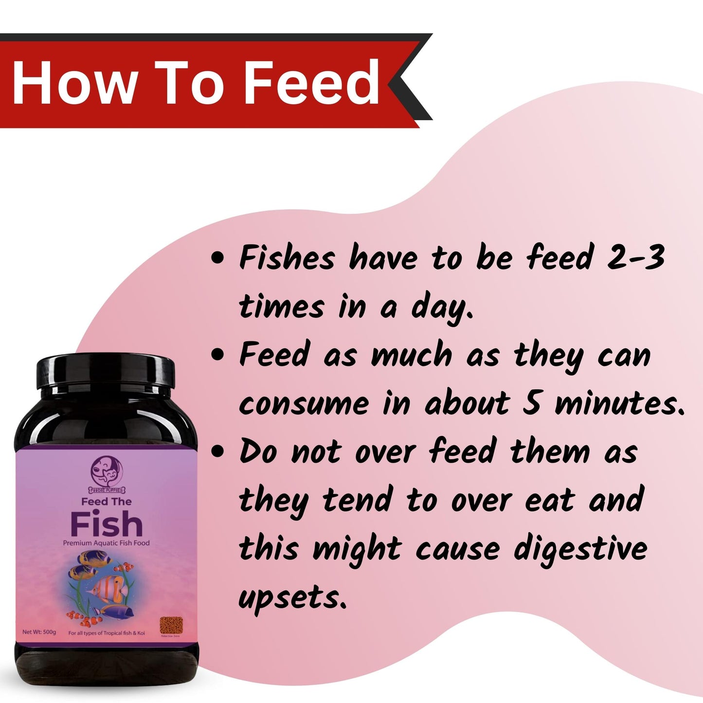 Foodie Puppies Nutritional Fish Food for Growth & Health (5mm, 500gm)