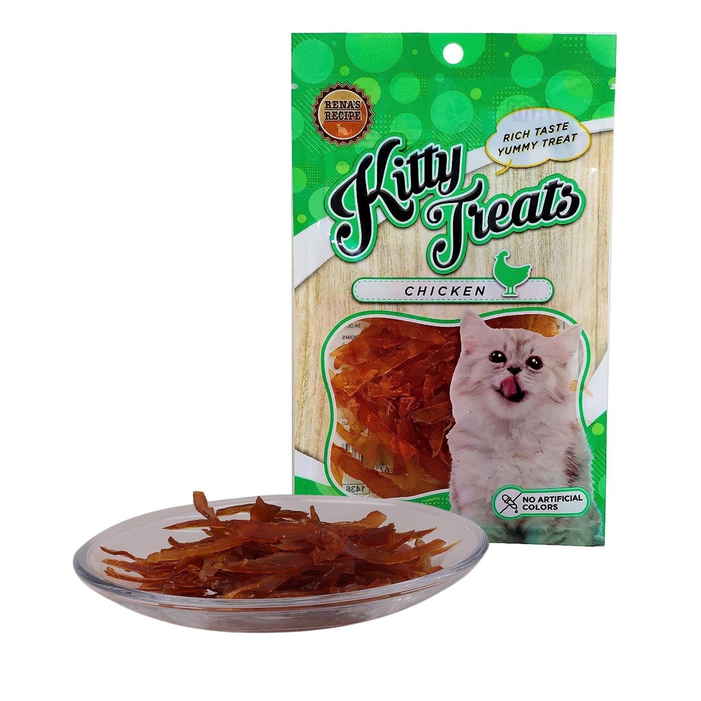 Kitty Treats Soft Chicken Jerky for Cat & Kittens - 30gm, Pack of 6