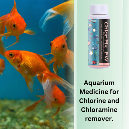 Foodie Puppies Aquarium/Fish Tank Chlor Fix - FW (120ml, Pack of 2)