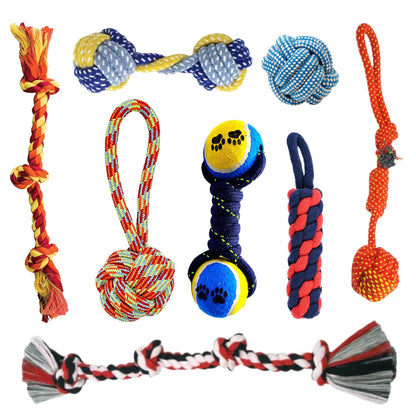 Foodie Puppies Durable Rope Chew Toy for Dogs & Puppies (Combo of 8)