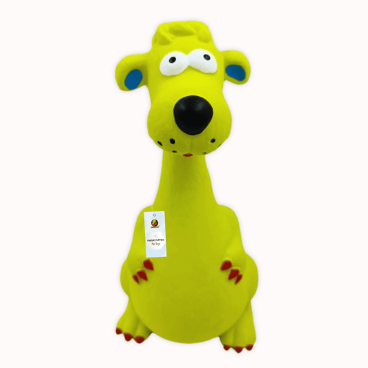 Dog Latex Green Dog Squeaky Chew Toy for Small Dogs and Puppies