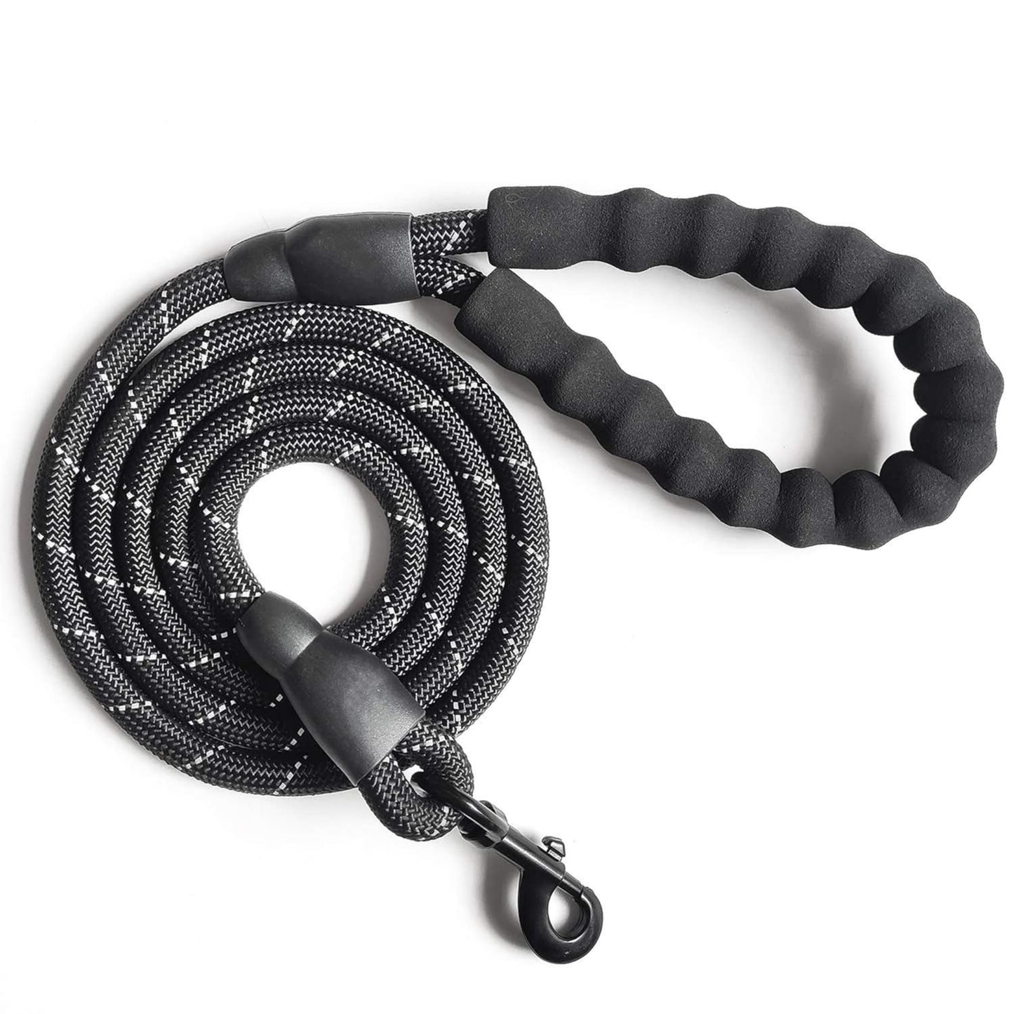 Foodie Puppies Reflective Snug Leash for Small to Medium Dogs, Black