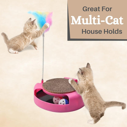 Foodie Puppies Interactive Spinny Scratch Toy for Cats & Kittens