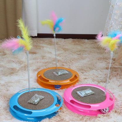 Foodie Puppies Interactive Whirl N Scratch Toy for Cats & Kittens