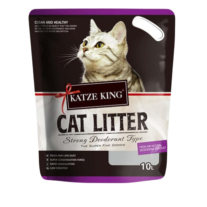 Katze King Strong Lavender Fragrance Cat Litter Sand, 7Kg/10L