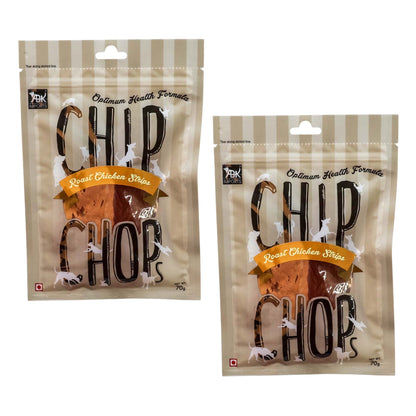 Chip Chops Dog Treats - Roast Chicken Strips (70gm, Pack of 2)